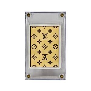 LOUIS VUITTON LV LUCKY 7 CLOVER COLLECTIBLE PLAYING CARD – ENCASED DISPLAY